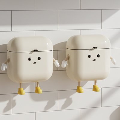 Poubelle murale hauteur ajustable