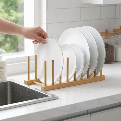 Egouttoir vaisselle avec structure stable