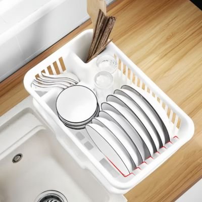 Egouttoir vaisselle blanc