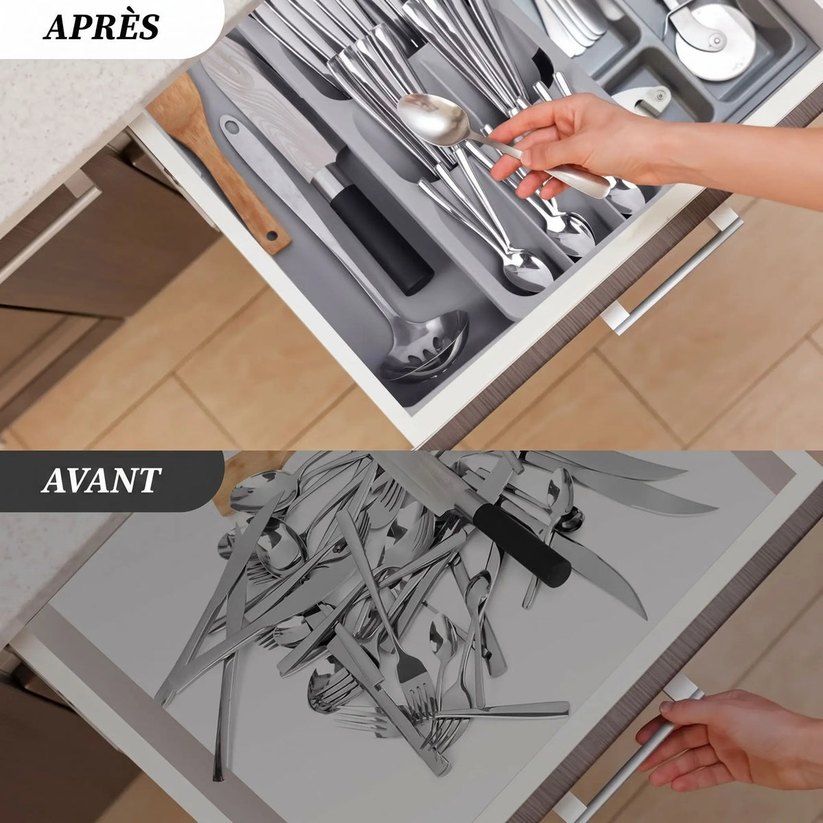 organisateur tiroir cuisine pratique 