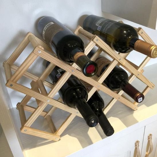 Porte bouteille bois