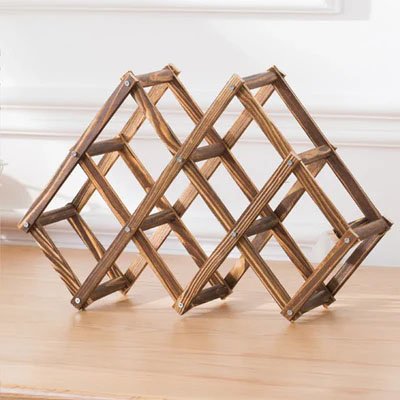 Porte bouteille en bois