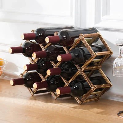Porte bouteille en bois