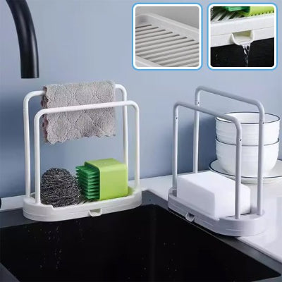 porte éponge blanc et pratique