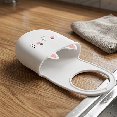 Porte éponge suspendu forme chaton