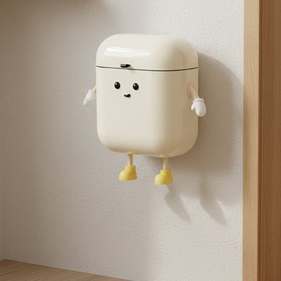 Poubelle murale​ kawaii stabilité garantie
