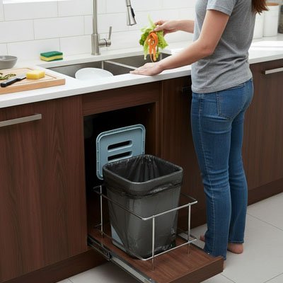 Poubelle sous évier 