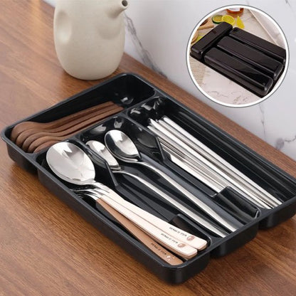 Range couverts pour tiroir noir